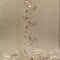 1 Yard Beaded Lace Trimming on Organza | 2.25" Wide | Decorative Beaded Trim for Bridal, Formalwear & Costumes
